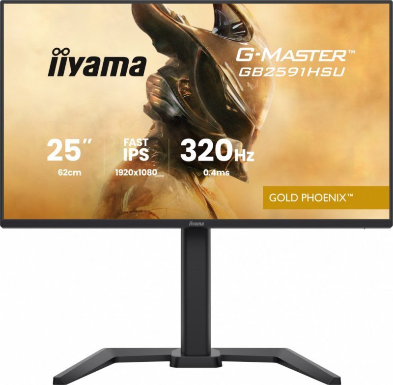 IIYAMA Monitor 25 cali GB2591HSU-B1 0.4ms, DP, 2xHDMI 2.1, 320Hz, Fast IPS, USB HUB x4