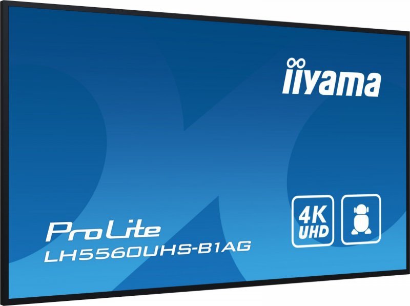 IIYAMA Monitor wielkoformatowy 55 cale LH5560UHS-B1AG matowy 24h/7 500(cd/m2) VA 3840 x 2160 UHD(4K) Android.11 Wifi CMS(iiSigna