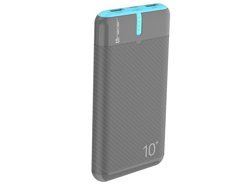 Power bank TRACER EnerGo 10000mAh gray/blue