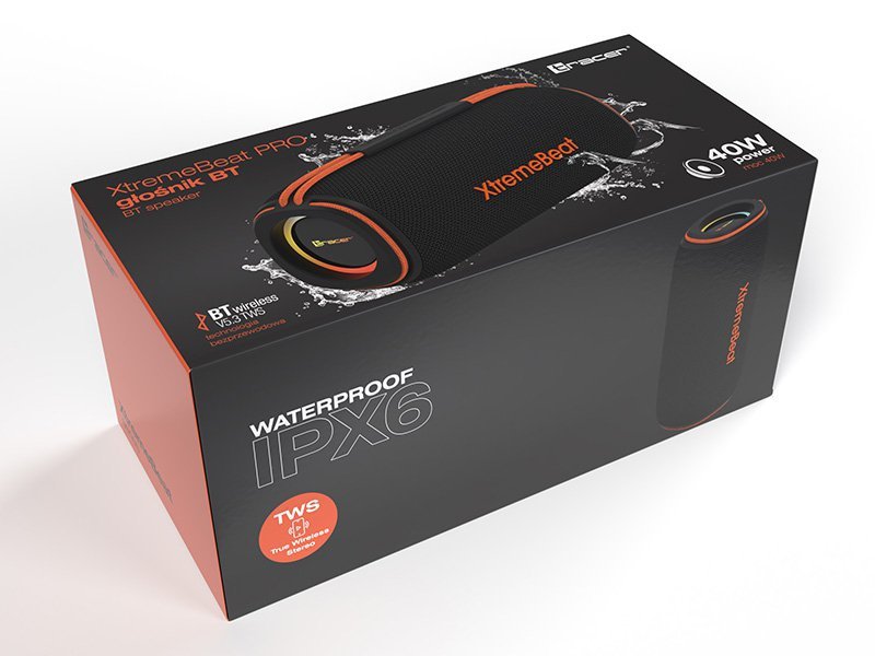 Głośniki TRACER XtremeBeat PRO TWS BT RGB BLACK