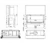 Wkład kominkowy DORAKO Linea H 1180