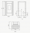 Piecyk na pellet Perla 7 kW kafel - Cadel