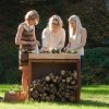OFYR Butcher Block Storage 90 Corten Drewno Tekowe