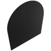 Podstawa stalowa pod piec Wzór 5 80x90 cm czarna