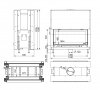 Wkład kominkowy DORAKO Linea DF H 1180
