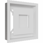 Kratka kominkowa WIND biała 22x22