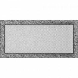 KRATKA kominkowa 22x45 czarno-srebrna