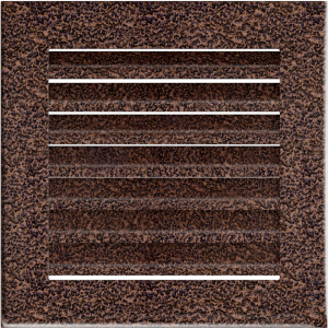 KRATKA kominkowa FRESH miedziana 17x17