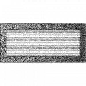 KRATKA kominkowa 17x37 czarno-srebrna