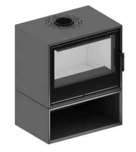 Piec wolnostojący HITZE CF 700-20 ze schowkiem na drewno