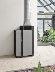 Piec na pellet ARIA 30 kW - nagrzewnica 