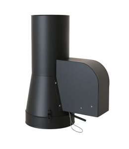 Generator Ciągu Kominowego - podstawa rurowa - czarny