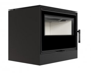 Piec stalowy KARI 70 fi 150 8 kW kominek w zabudowie