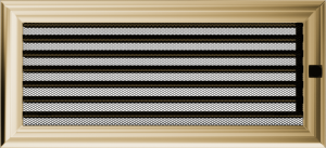 KRATKA kominkowa galwaniczna 17x37 Oskar złota z żaluzją