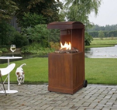KOMINEK GAZOWY THE BUZZ Corten