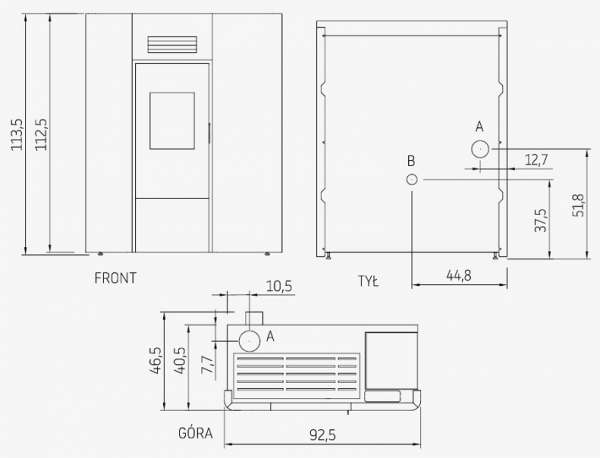 Piec na pellet Maya Hydro 16 kW - Cadel