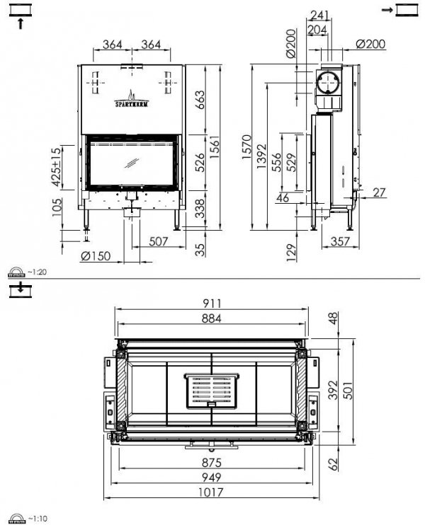 Wkład kominkowy SPARTHERM Varia FD-87h 