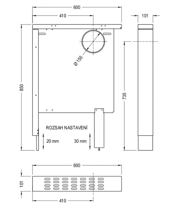 Kuchnie Moravia Panel chłodzący
