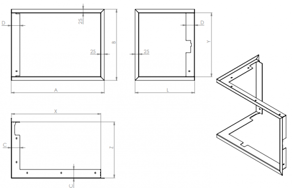 Maskownica 4/4 głęboka HITZE ALBERO L.H