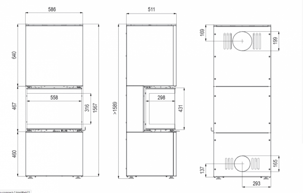 Kominek modułowy Intra XSM C VER. COMPACT 1