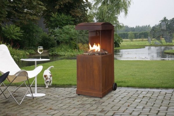 KOMINEK GAZOWY THE BUZZ Corten