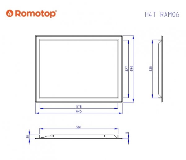 ROMOTOP Ramka H4T