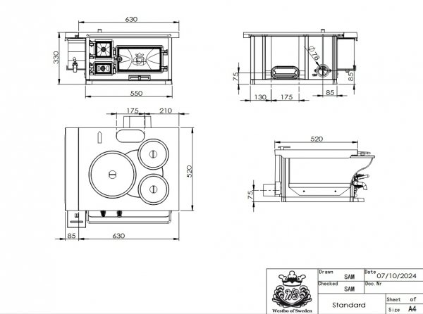 Kuchnia Westbo Standard/Ornament (drewno)