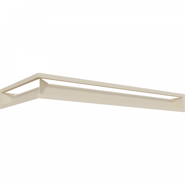 Kratka kominkowa LUFT SF narożny prawy kremowy 40x80x9
