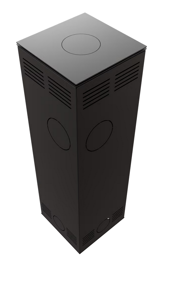 PIEC STALOWY KOZA TORA/M 8 kW czarny panel szklany