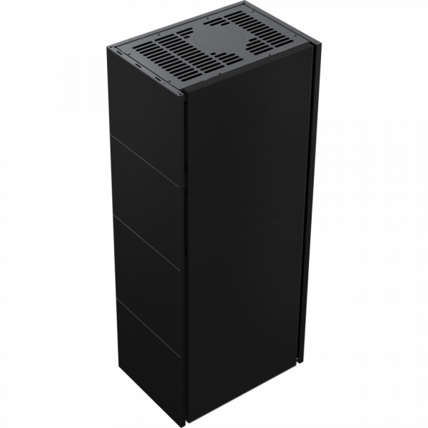 Kominek powietrzny modułowy SIMPLE BOX lewy 8 kW Ø 200 BLACK
