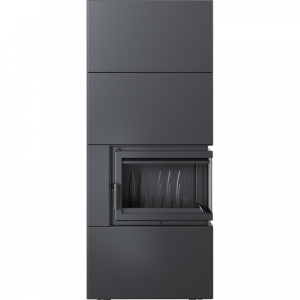 Kominek powietrzny modułowy SIMPLE BOX prawy 8 kW Ø 200 BLACK
