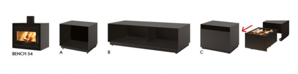 Piec wolnostojący Edilkamin BENCH 54