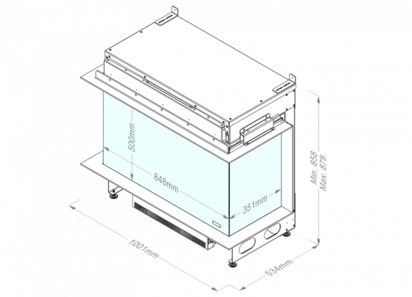 Kominek elektryczny e-MatriX 800/500 III