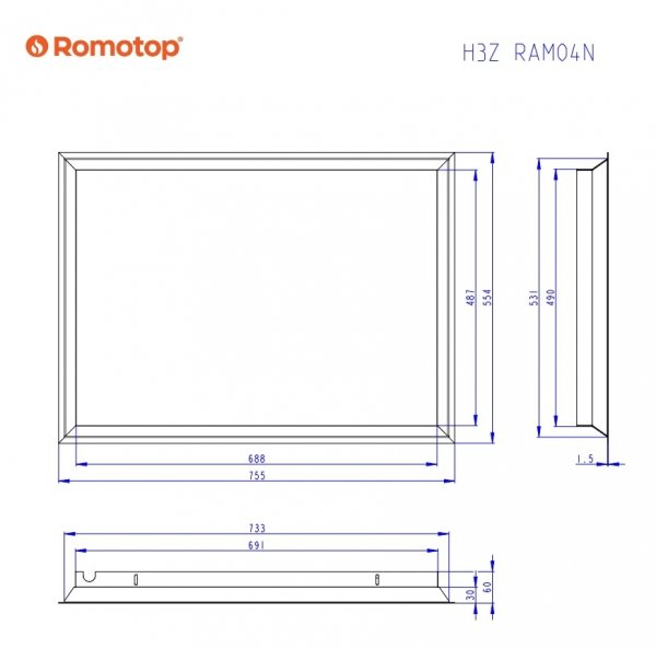 ROMOTOP Ramka H3Z