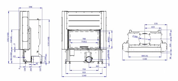 Wkład kominkowy ROMOTOP IMPRESSION 3G L 83.51.14