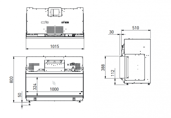 Kominek elektryczny Virtuo 100 Evolve