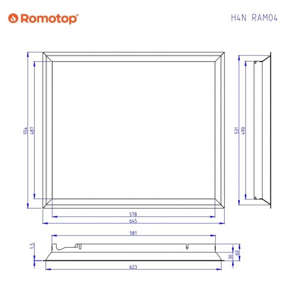 ROMOTOP Ramka H4N