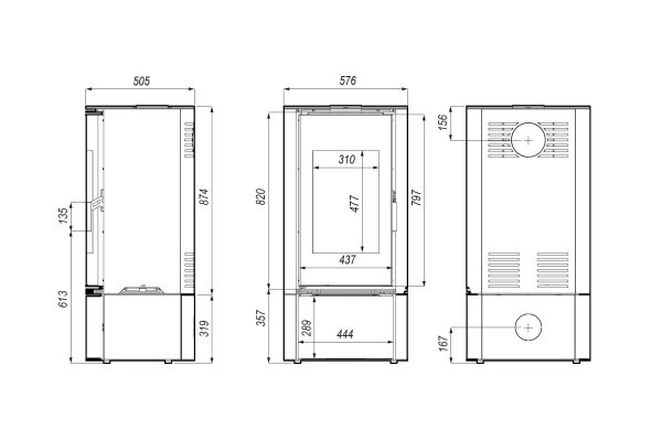Piec wolnostojący DEFRO ORBIS 9 kW OUTLET