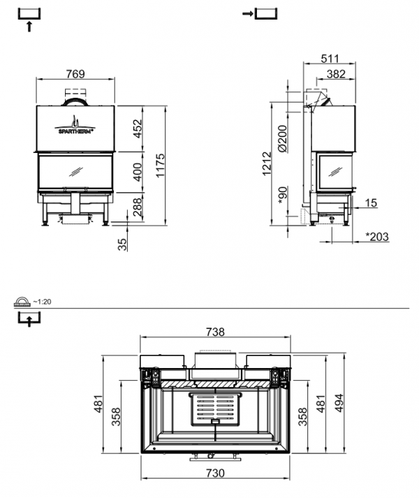 Wkład kominkowy SPARTHERM VARIA AS-3RLh