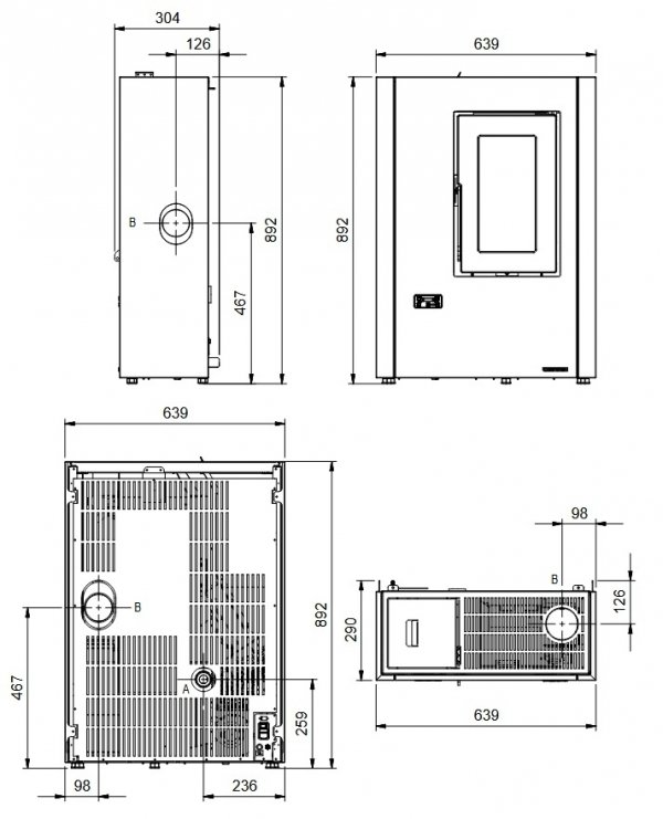 Piec na pellet La Nordica Extraflame LUISELLA 5.0 MAXI