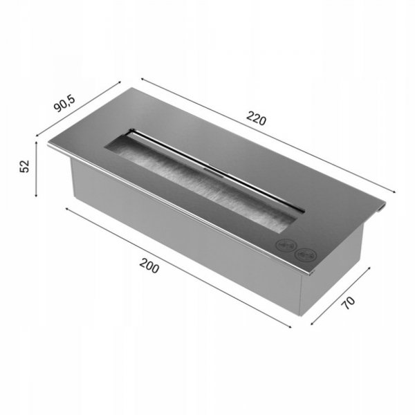 BIOKOMINEK DELTA 3 czarny z certyfikatem TÜV