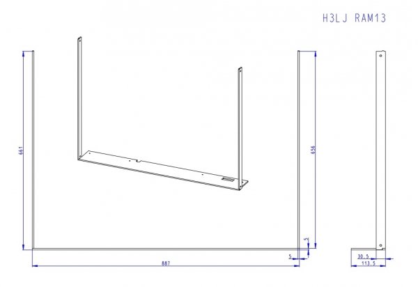 ROMOTOP Ramka H3LJ
