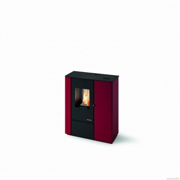 Piec na pellet Vale 7 kW bordowy