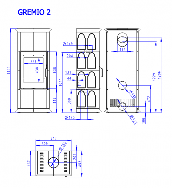 ROMOTOP Kominek kaflowy GREMIO 2