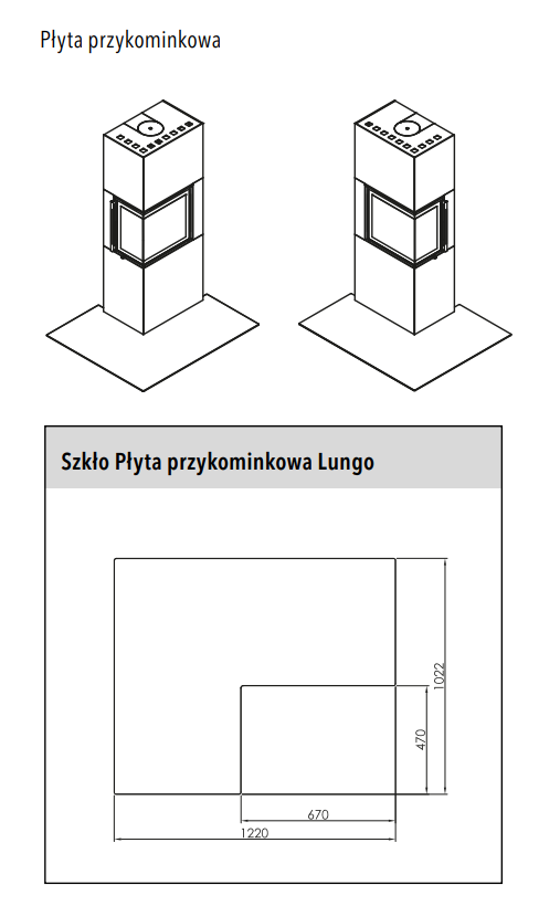 Piec wolnostojący Lungo 2L/2R