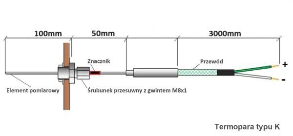 Sterownik kominka RT-08 OS Grafik II Grey