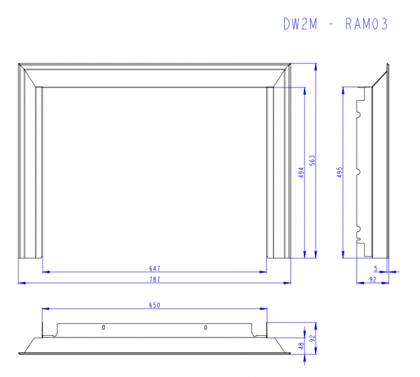 ROMOTOP Ramka DW2M