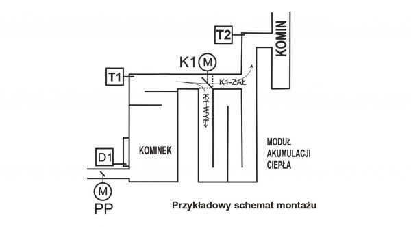 Sterownik kominka RT-08 OS Grafik II Grey