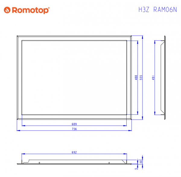 RAMKA H3Z RAM06N uniwersalna - HEAT T 3g 70.50.01