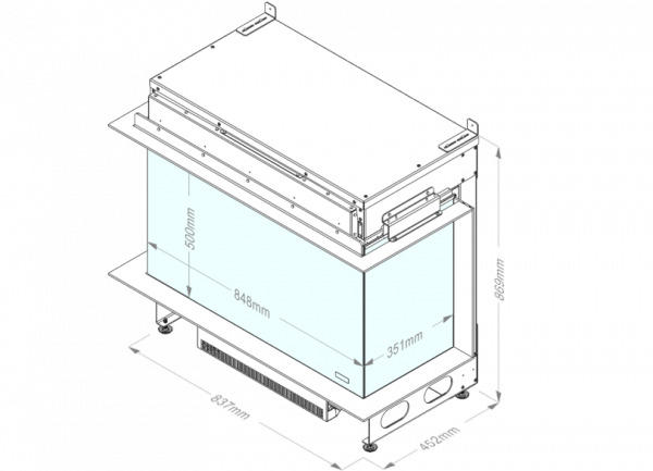 Kominek elektryczny e-MatriX 800/500 II